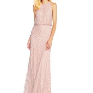 Art Deco Beaded Blouson Bridesmaid Dress